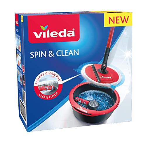foldable-mops Vileda Spin and Clean Floor Mop and Bucket Set, Sp
