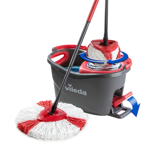 foldable-mops Vileda Turbo Microfibre Mop and Bucket Set, Spin M