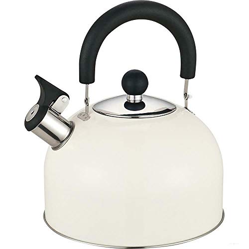 gas-kettles Prima 2.5L Stainless Steel Whistling Kettle in Cre