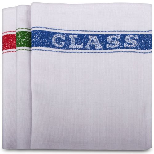 glass-cloths Cotton Glass Cloth Colour Coded Tea Towel 10 Per P