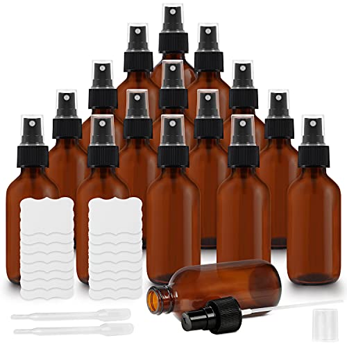 glass-spray-bottles Belle Vous Glass Amber Spray Bottles (16 Pack) - 2