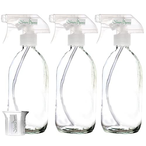 glass-spray-bottles Nomara Organics Clear Glass Spray Bottles, 3 Pack,