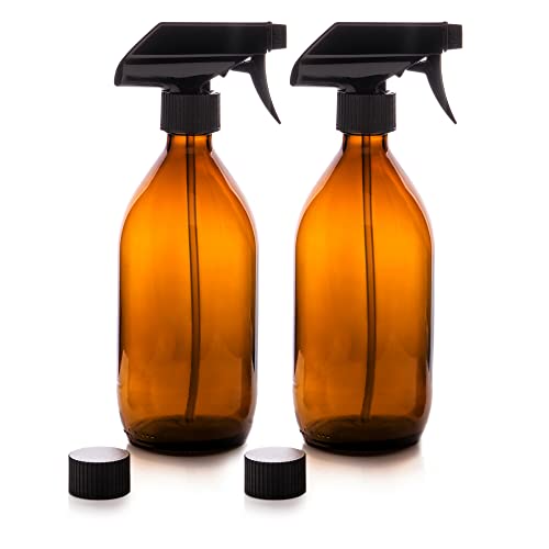 glass-spray-bottles Nutra4Radiance Amber Glass Spray Bottles with Trig
