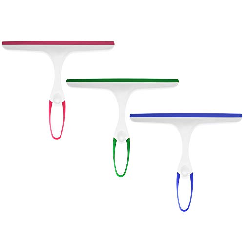 glass-squeegees 3 Pcs Window Squeegees, Shower Squeegees for Bathr
