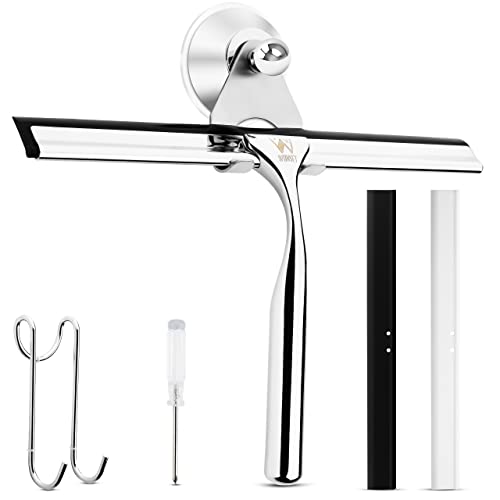 glass-squeegees Wunset Stainless Steel Shower Squeegees for Glass