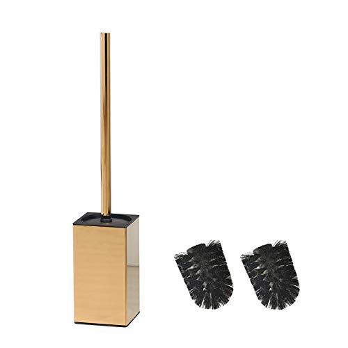 gold-toilet-brushes BGL 304 Stainless Steel Square Stand Toilet Brush