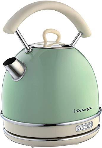 green-kettles Ariete Retro Style Cordless Dome Kettle, Removable