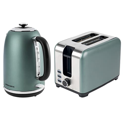 green-toasters Progress COMBO-7731 Shimmer Jug Kettle and 2-Slice