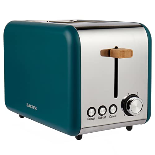 green-toasters Salter EK5040TL Elder 2 Slice Toaster, 6 Levels of