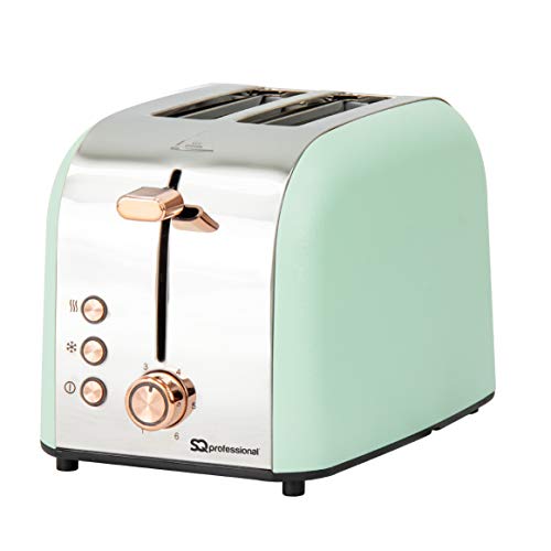 green-toasters SQ Professional Epoque 2 Slice Toaster with Rose G