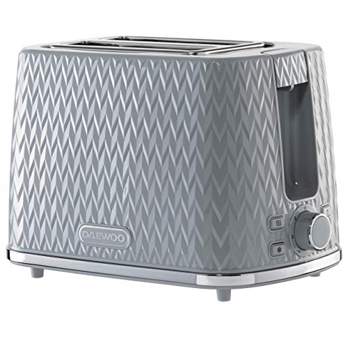grey-toasters Daewoo Argyle SDA1821 2 Slice Patterned Toaster Re
