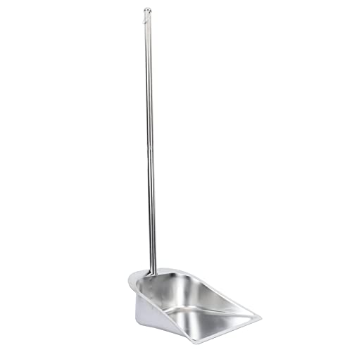 heavy-duty-dustpans-and-brushes HANABASS Dust Pans with Long Handle- Metal Upright
