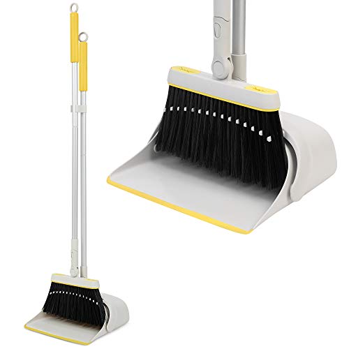 heavy-duty-dustpans-and-brushes Jekayla Dustpan and Brush Set, Broom and Dust pan