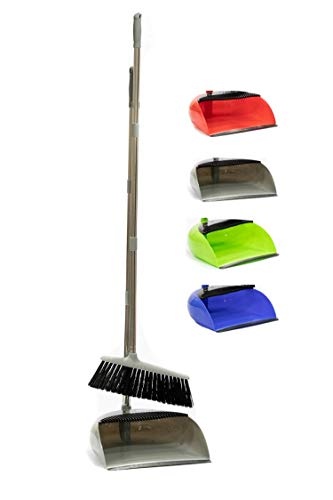 heavy-duty-dustpans-and-brushes Long Handled Dustpan and Brush Set Lobby Dust Pan