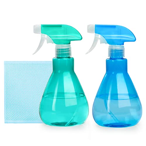 heavy-duty-spray-bottles Kmoxi 2 Pieces| Empty Mist Water Spray Bottles for