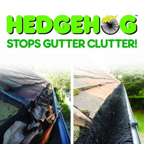 hedgehog-gutter-brushes Hedgehog Gutter Guard 4m x 100mm / Clean Clear Blo