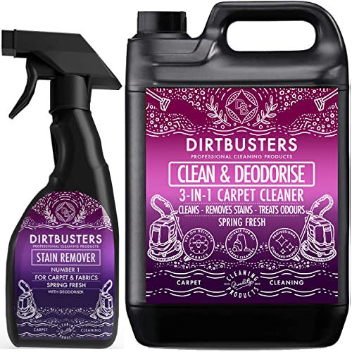 industrial-carpet-cleaners Dirtbusters Carpet Cleaner Shampoo Solution Spring