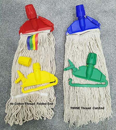industrial-mops 2pcs of Kentucky Mop Head with Clips 425gm Twine C