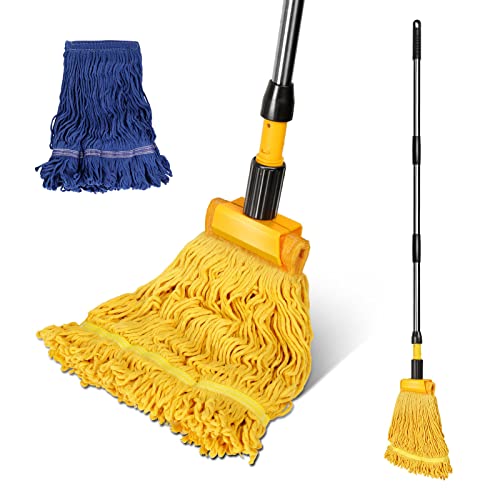 industrial-mops Masthome Industrial Mop with 2 Looped-end String W