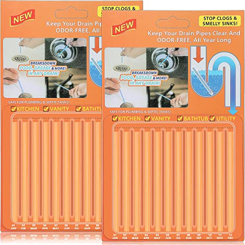 iron-cleaner-sticks Saisn Drain Cleaner Sticks Pack of 24 Easy Flow Dr