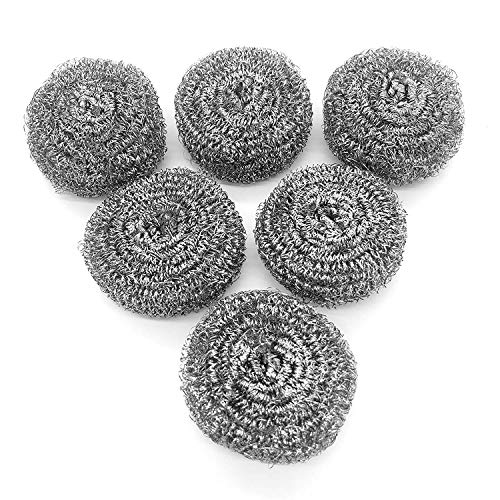 iron-plate-cleaners 6 Pack Steel Wool Extra Coarse Cleaning Scouring P