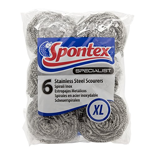 iron-plate-cleaners Spontex Specialist Stainless Steel Scourers (Pack