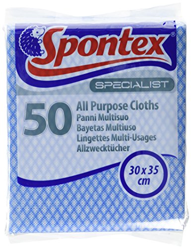 j-cloths Spontex Specialist All Purpose Cleaning Cloths, Bl