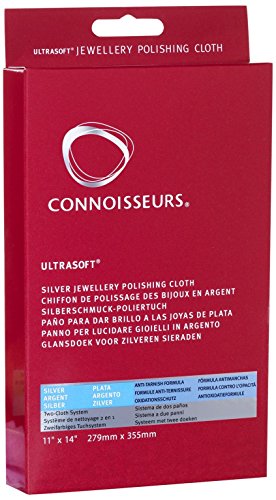 jewellery-polishing-cloths Connoisseurs Silver Jewellery Cleaning Cloth - Ult