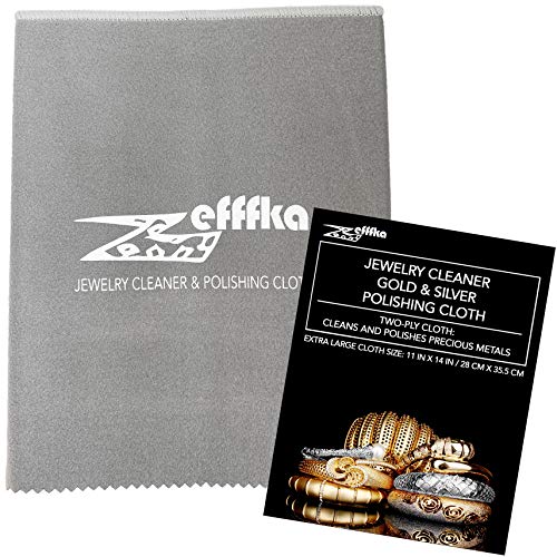 jewellery-polishing-cloths ZEFFFKA Gold and Silver Polishing Cleaning Cloth f