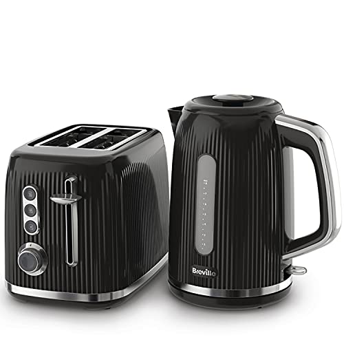 kettle-and-toaster-sets Breville Bold Black Kettle and Toaster Set | with