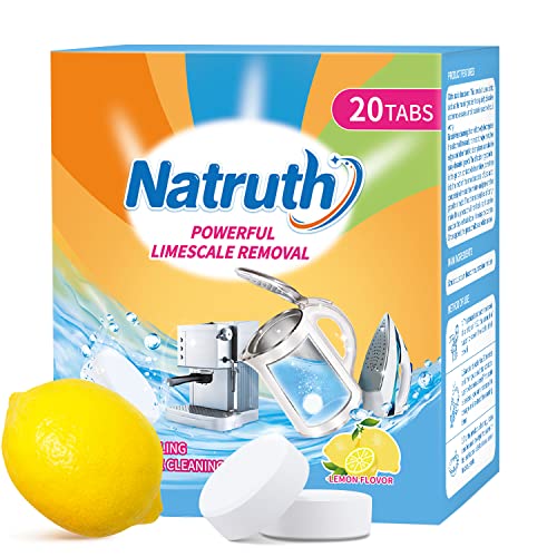 kettle-descaler-sachets NATRUTH Powerful Limescale Removal, 20 PACKS Kettl