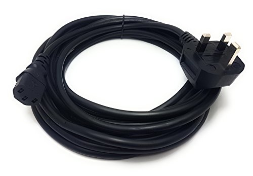 kettle-leads MainCore 6m Long 3pin UK Plug IEC C13 (Kettle, PC,