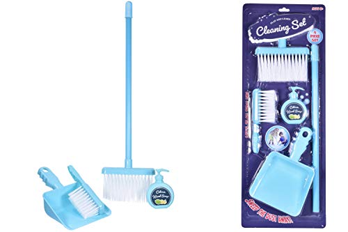 kids-dustpan-and-brush-sets Unibos Kids Cleaning Sweeping Play Set - Mop Broom