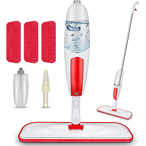 kitchen-mops TRAV-ROUND Spray Mops for Cleaning Floors with 3pc