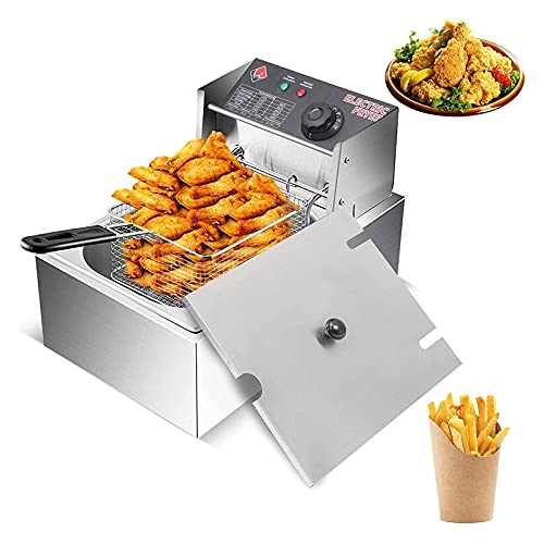 large-deep-fat-fryers Trintion Stainless Fat Fryer 2500W 6L Commercial D