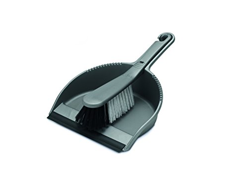 large-dustpans-and-brushes Addis Housewares Dustpan and Soft Brush Set, Metal