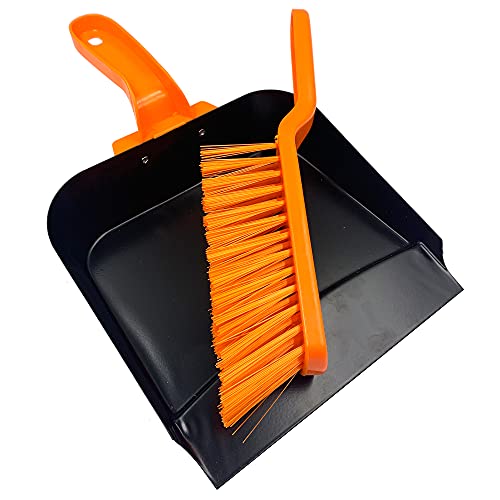 large-dustpans-and-brushes Metal Dustpan and Brush Heavy Duty – Strong Stee