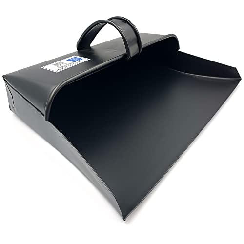 large-dustpans-and-brushes Traditional Large Metal Dustpan Hooded Design with