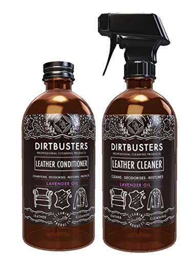 leather-sofa-cleaners Dirtbusters lavender oil leather cleaner and condi