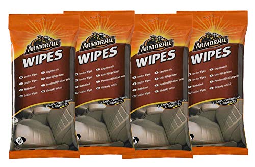 leather-upholstery-cleaners ARMORALL 4X LEATHER WIPES WITH BEESWAX LEATHER CLE