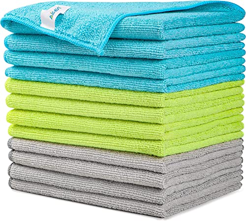 lint-free-cloths AIDEA Microfibre Cleaning Cloths Pack of 12, Multi
