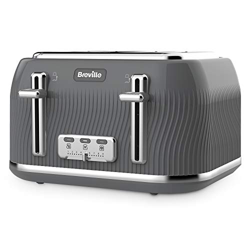 long-slot-toasters Breville Flow 4-Slice Toaster with High-Lift & Wid
