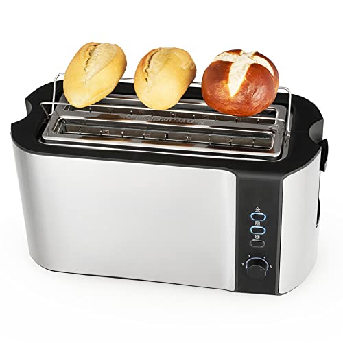 long-slot-toasters Ecocalta Toaster 4 Slice, Long Slot with Warming R