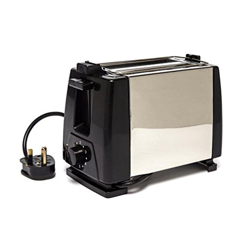 low-wattage-toasters Quest Low Wattage Stainless Steel Toaster, Black,