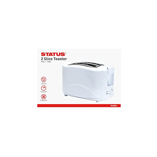 low-wattage-toasters Status Seattle 2-Slice Toaster, 750 W - White