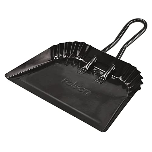 metal-dustpans-and-brushes Rolson 60690 Metal Dust Pan, 300 mm