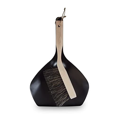 metal-dustpans-and-brushes Tower NL109000 Natural Life Dustpan and Brush, Bee