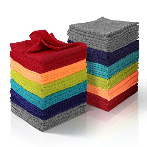 microfibre-cloths Midyb Microfibre Cleaning Cloths, Pack of 60 Reusa