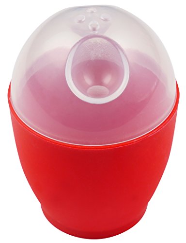 microwave-egg-boilers good2heat 4032 Microwave Egg Cooker - Red