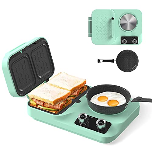 microwave-sandwich-toasters 2 in 1 Sandwich Toaster Machine, Multi-functional